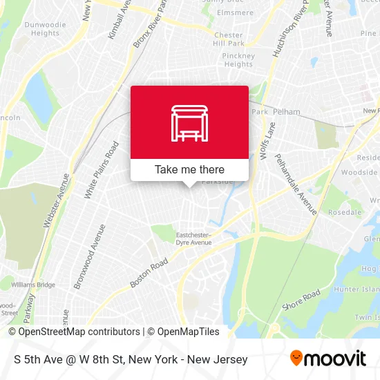 S 5th Ave @ W 8th St map