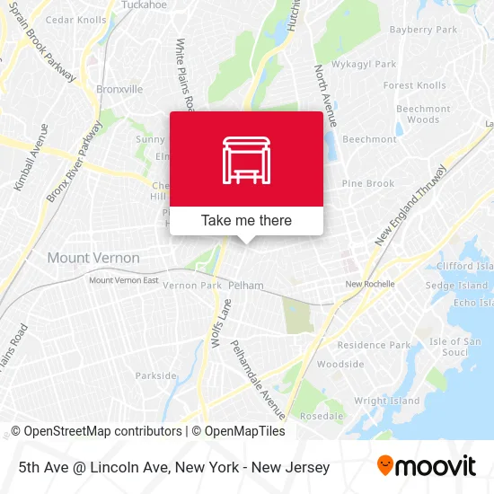 5th Ave @ Lincoln Ave map