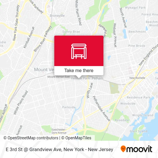 E 3rd St @ Grandview Ave map