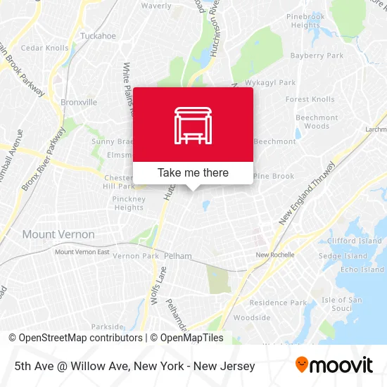 5th Ave @ Willow Ave map