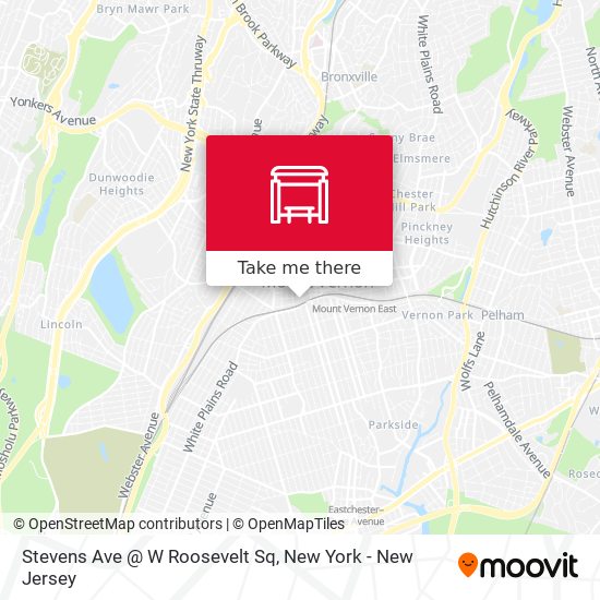 Mapa de Stevens Ave @ W Roosevelt Sq