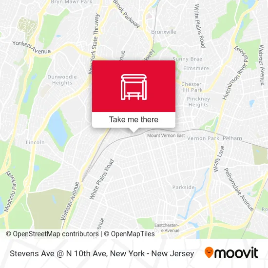 Stevens Ave @ N 10th Ave map