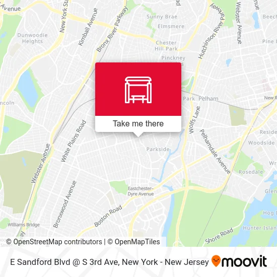 E Sandford Blvd @ S 3rd Ave map