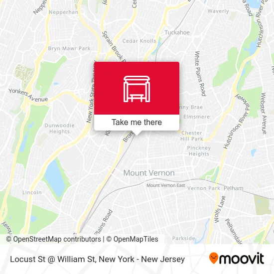 Locust St @ William St map