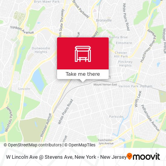 W Lincoln Ave @ Stevens Ave map