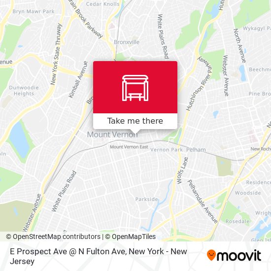 E Prospect Ave @ N Fulton Ave map