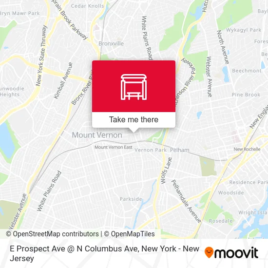 E Prospect Ave @ N Columbus Ave map