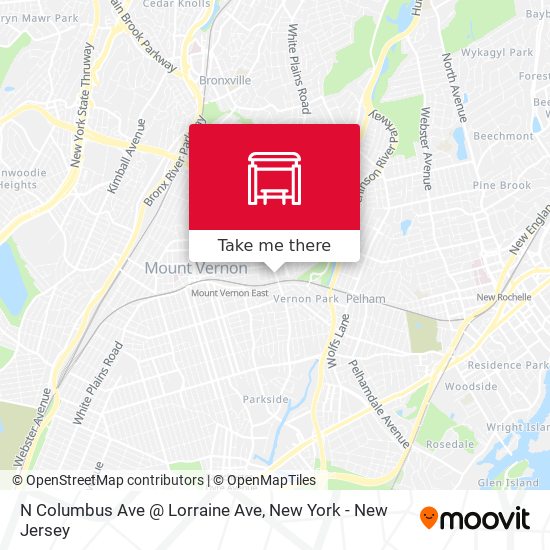 Mapa de N Columbus Ave @ Lorraine Ave