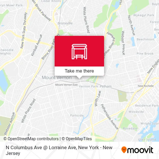 N Columbus Ave @ Lorraine Ave map