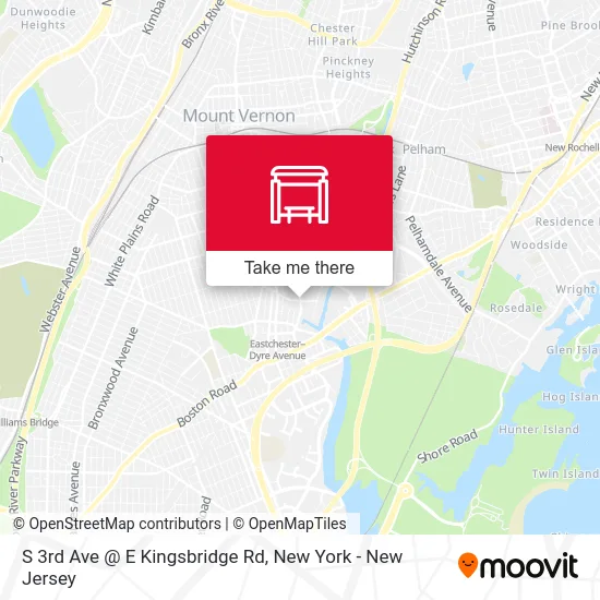 S 3rd Ave @ E Kingsbridge Rd map