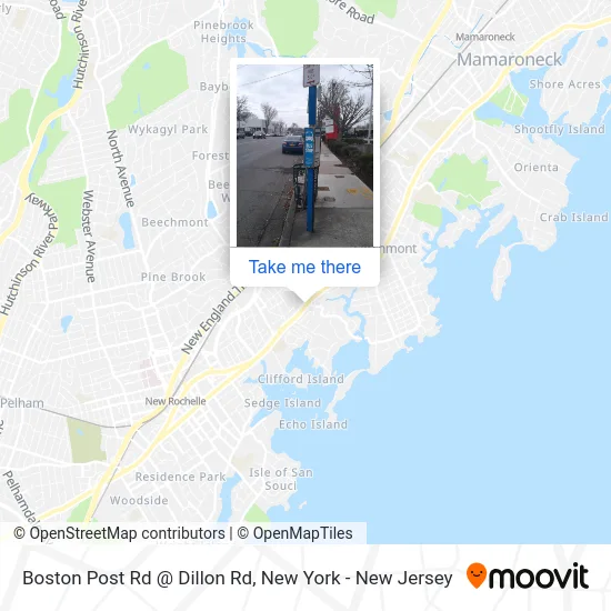 Boston Post Rd @ Dillon Rd map