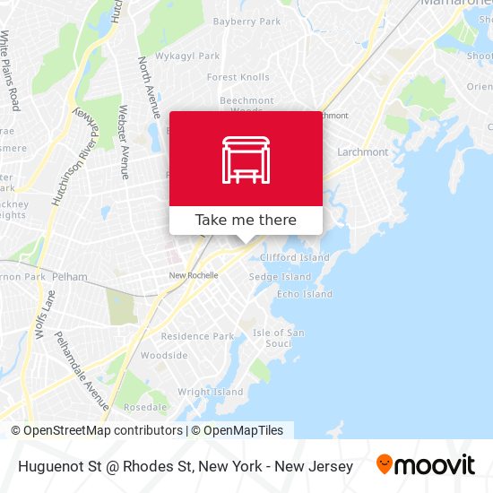 Mapa de Huguenot St @ Rhodes St