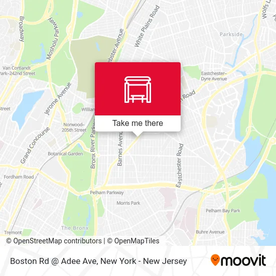 Boston Rd @ Adee Ave map