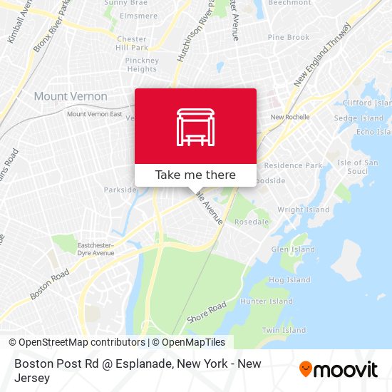 Mapa de Boston Post Rd @ Esplanade
