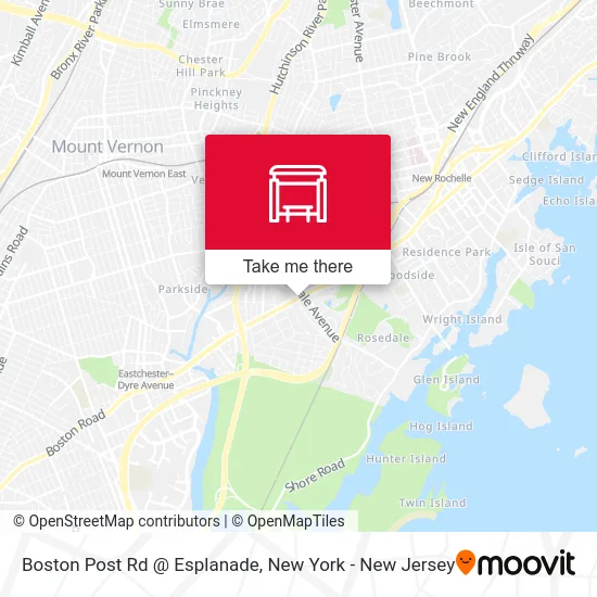 Boston Post Rd @ Esplanade map