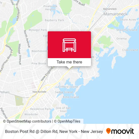 Boston Post Rd @ Dillon Rd map