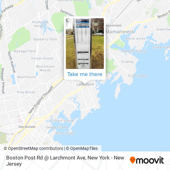 Mapa de Boston Post Rd @ Larchmont Ave