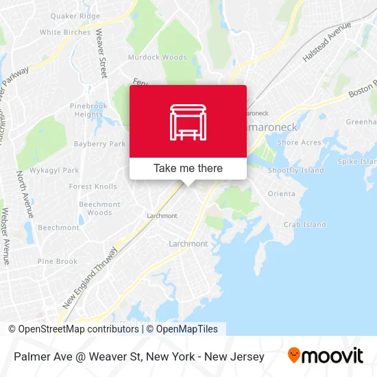 Mapa de Palmer Ave @ Weaver St