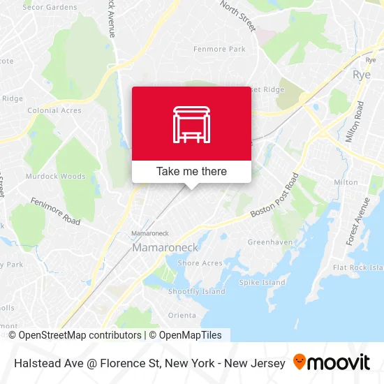 Halstead Ave @ Florence St map