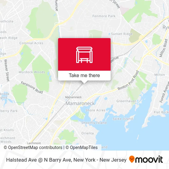 Halstead Ave @ N Barry Ave map