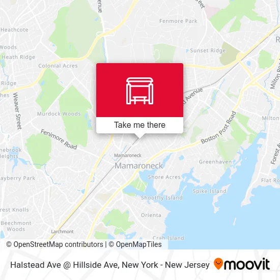 Halstead Ave @ Hillside Ave map