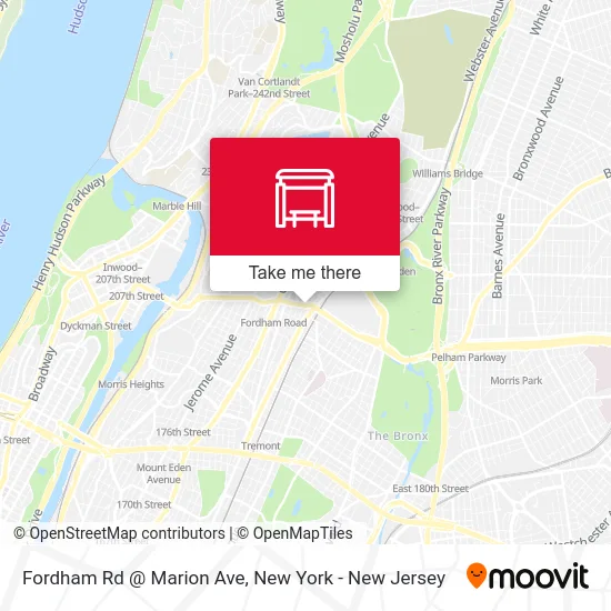 Fordham Rd @ Marion Ave map