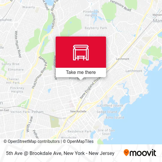 5th Ave @ Brookdale Ave map