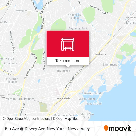 5th Ave @ Dewey Ave map