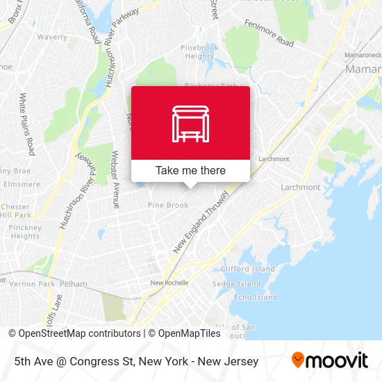 5th Ave @ Congress St map