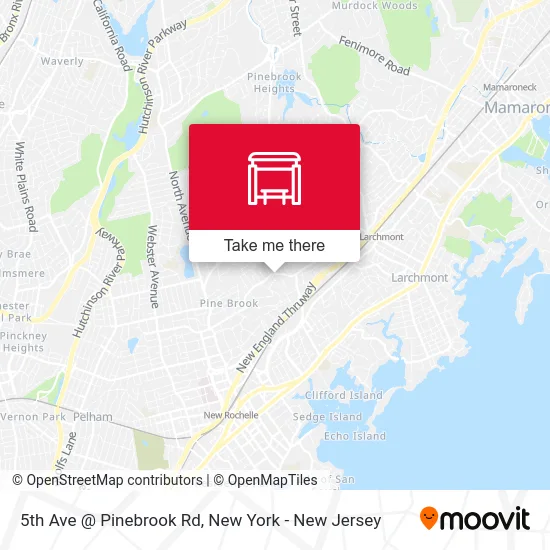 5th Ave @ Pinebrook Rd map