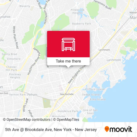 5th Ave @ Brookdale Ave map