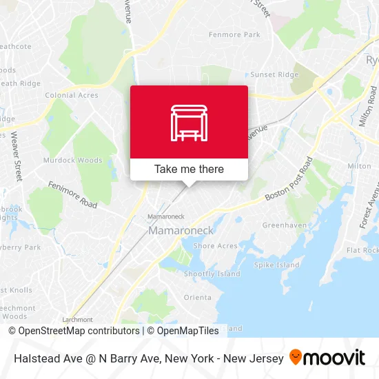 Halstead Ave @ N Barry Ave map