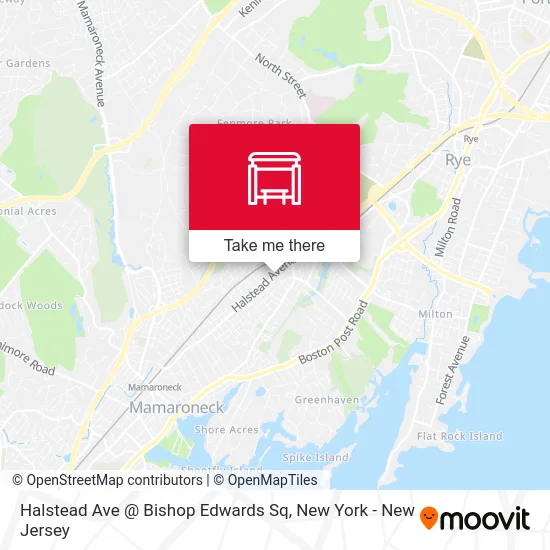 Halstead Ave @ Bishop Edwards Sq map