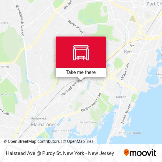 Halstead Ave @ Purdy St map