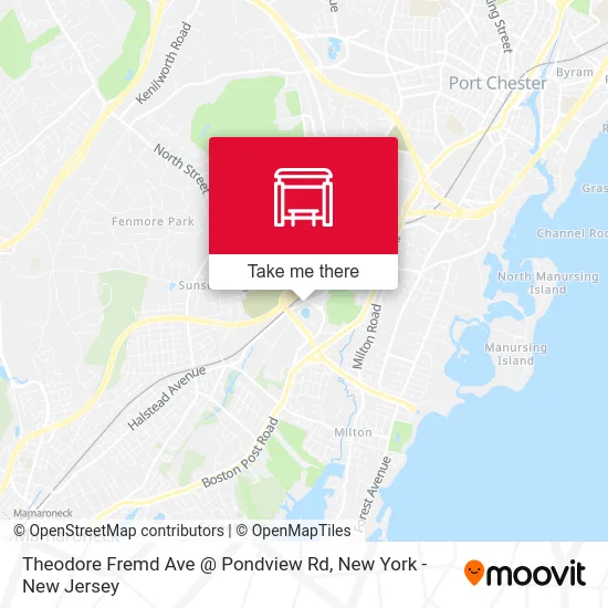 Theodore Fremd Ave @ Pondview Rd map