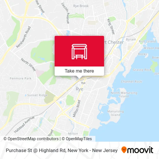 Purchase St @ Highland Rd map