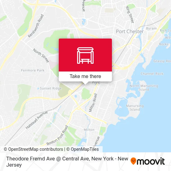 Theodore Fremd Ave @ Central Ave map
