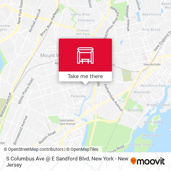 S Columbus Ave @ E Sandford Blvd map
