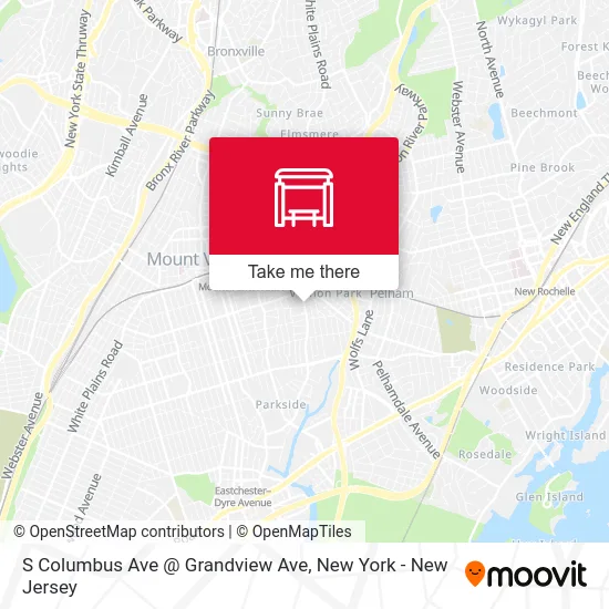 S Columbus Ave @ Grandview Ave map