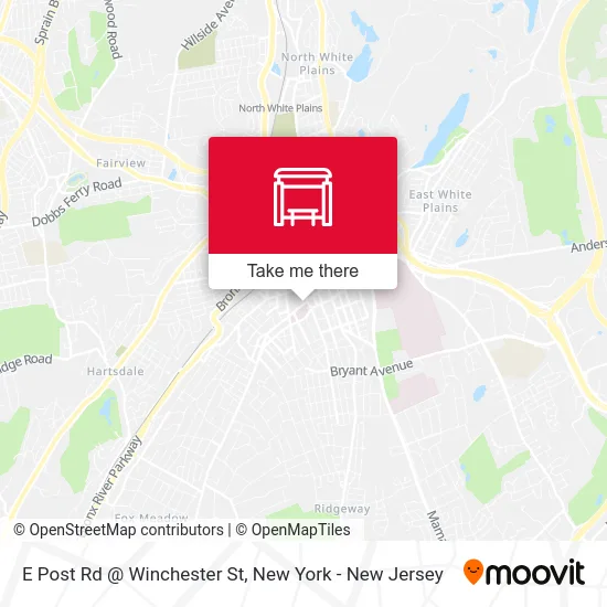 E Post Rd @ Winchester St map