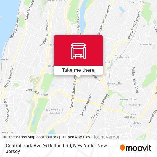 Mapa de Central Park Ave @ Rutland Rd
