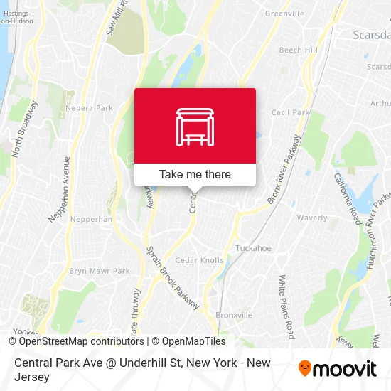 Central Park Ave @ Underhill St map