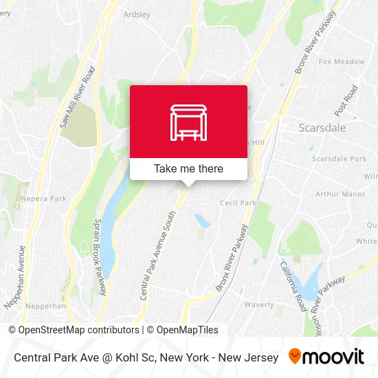 Central Park Ave @ Kohl Sc map