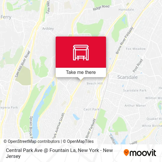 Mapa de Central Park Ave @ Fountain La