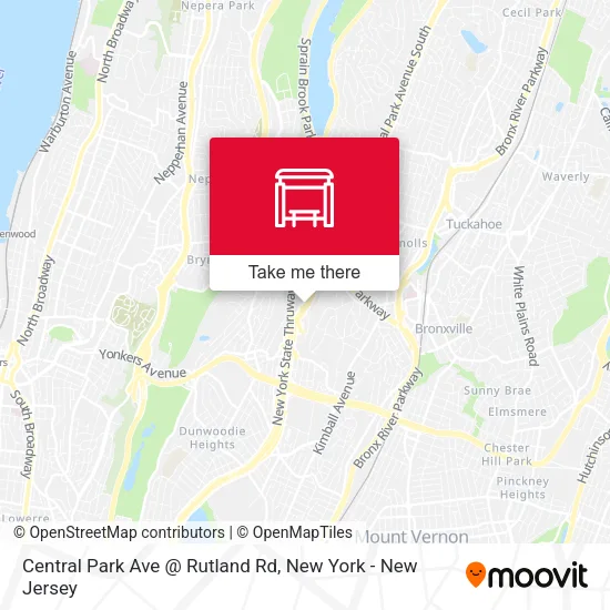 Mapa de Central Park Ave @ Rutland Rd