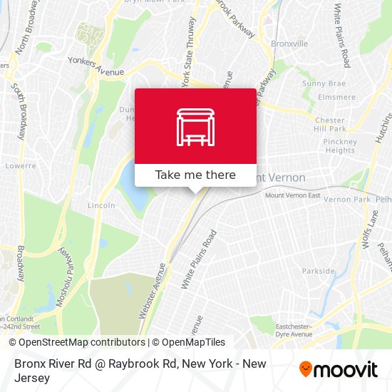 Bronx River Rd @ Raybrook Rd map