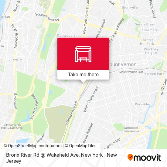 Bronx River Rd @ Wakefield Ave map