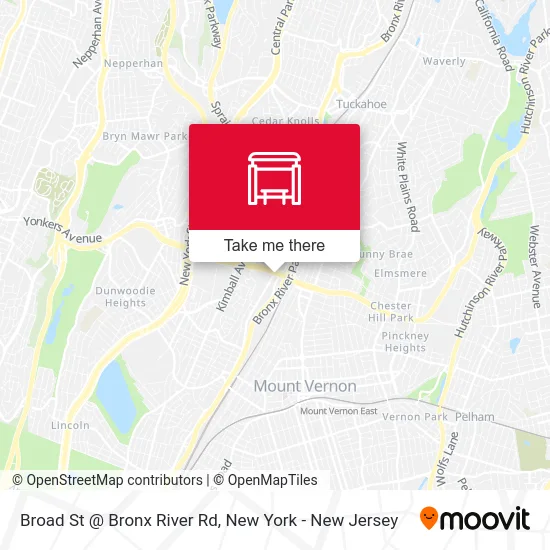 Broad St @ Bronx River Rd map