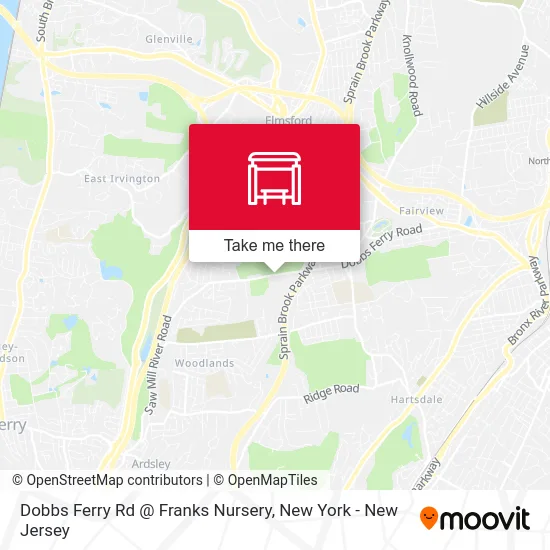 Dobbs Ferry Rd @ Franks Nursery map