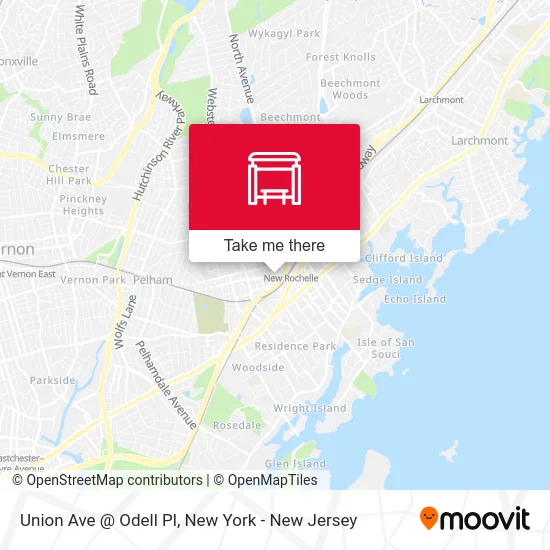 Union Ave @ Odell Pl map
